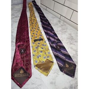Lot Of 3 Robert Talbott Best of Class Ties Business Multicolor Handmade USA